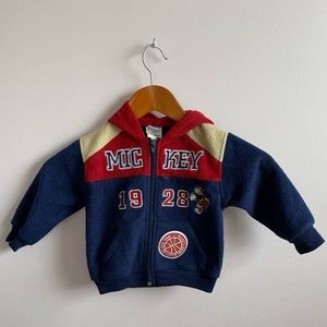 DISNEY baby Mickey Mouse zip-up jacket size 18 months